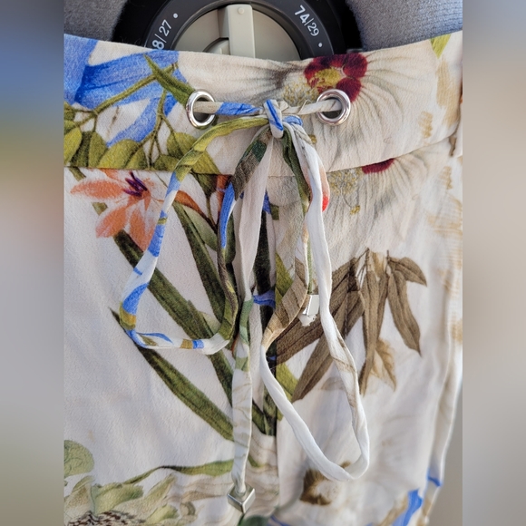 Zara tropical print pant size medium - Picture 6 of 10